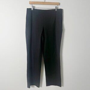 Nic & Zoe Flat Front Black Pant 12